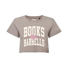 Load image into Gallery viewer, Books & Barbells Cropped T-Shirt