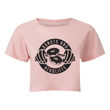 Load image into Gallery viewer, Donuts & Deadlifts Cropped T-Shirt