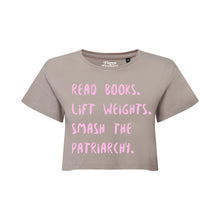 Load image into Gallery viewer, Smash The Patriarchy Cropped T-Shirt