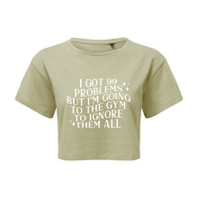 Load image into Gallery viewer, I Got 99 Problems Cropped T-Shirt
