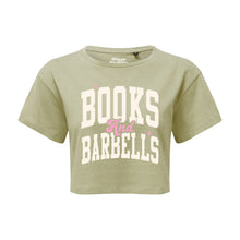 Load image into Gallery viewer, Books &amp; Barbells Cropped T-Shirt
