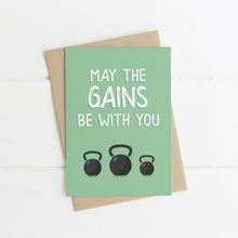 Load image into Gallery viewer, May The Gains Be With You Card
