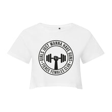 Load image into Gallery viewer, Girls Just Wanna Have Guns Cropped T-Shirt
